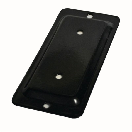 PYLEX Post Connector Plate, 2 x 6, 4 x 4 in Column/Post, Black 10978